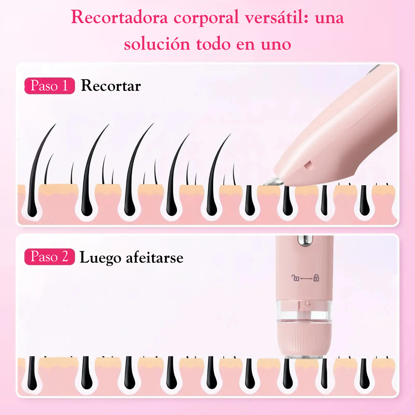 Depiladora 2 en 1